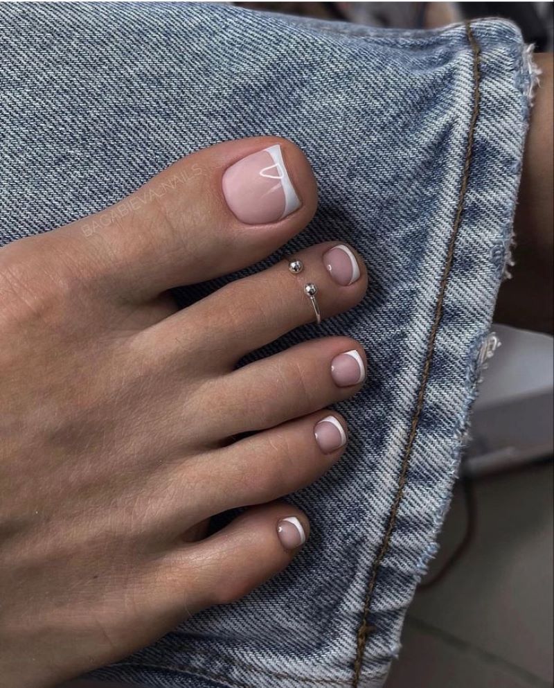 Mẫu nail chân màu hồng đất pastel Mẫu nail chân màu hồng đất pastel