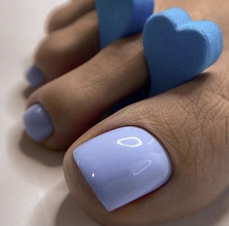 Mẫu nail chân màu tím đơn giản Mẫu nail chân màu tím đơn giản