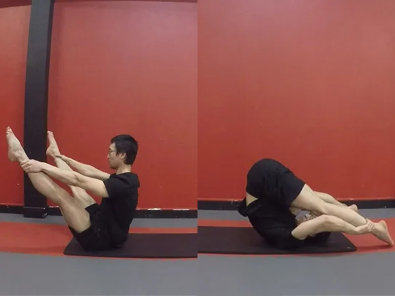 bai-tap-pilates-open-leg-rocker2 Bài tập Pilates Open Leg Rocker - Lợi ích, các bước thực hiện