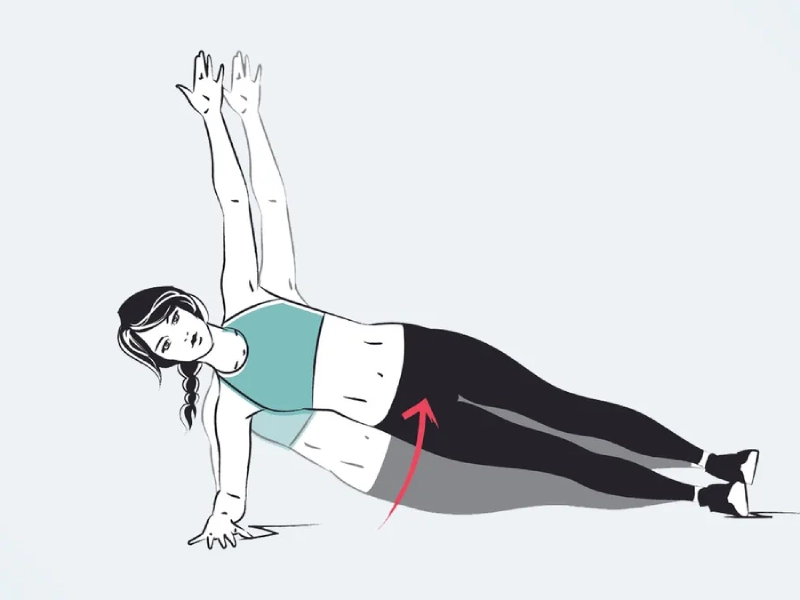 Bài tập tăng cường cơ core - Hip Dips