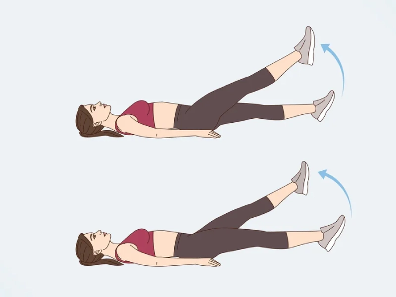 Bài tập Pilates tăng cường cơ core - Scissor Kicks