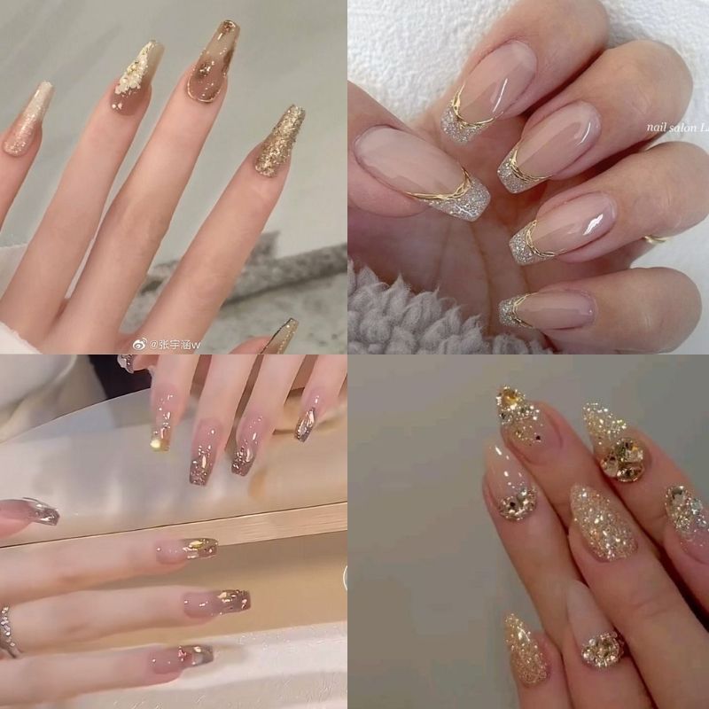 mau-nail-kim-tuyen-dep-3 mẫu nail kim tuyến đẹp