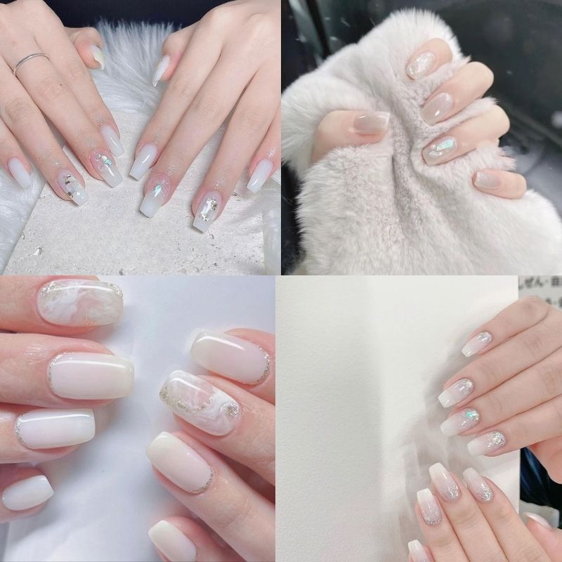 mau-nail-tay-son-thach-9 mẫu nail tay sơn thạch trắng sữa