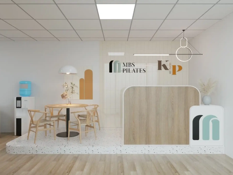 Phòng tập MBS Pilates Quận 5 Sài Gòn được thiết kế theo phong cách hiện đại và sang trọng.
