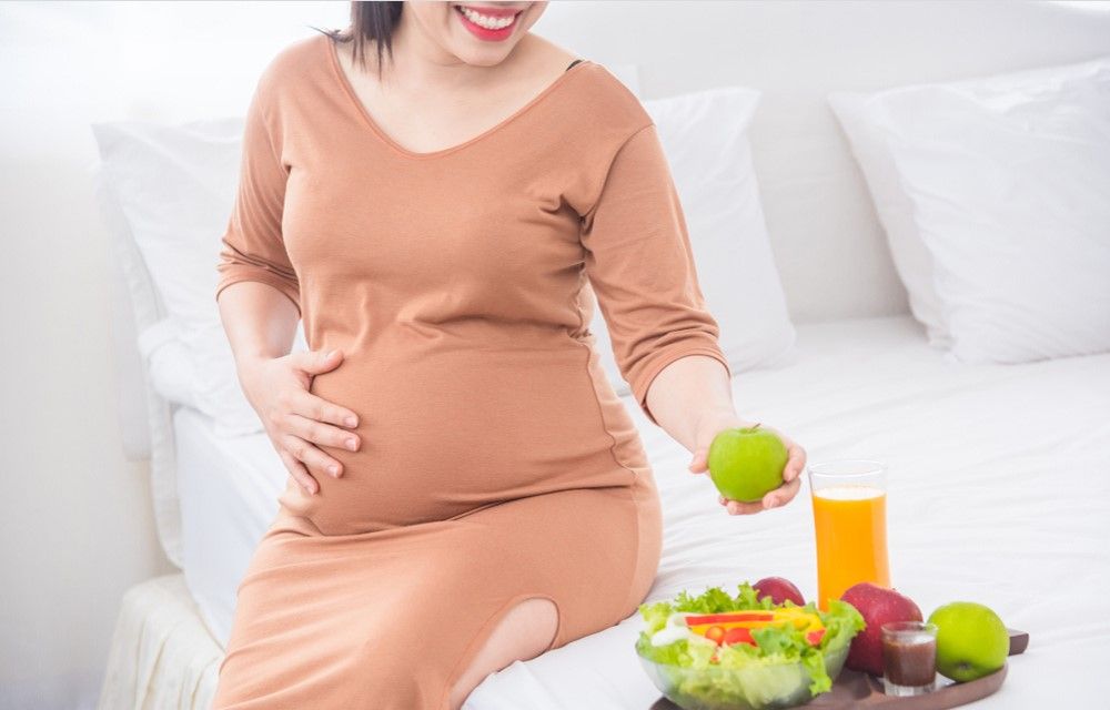 Bổ sung hoa quả, rau xanh cho mẹ bầu