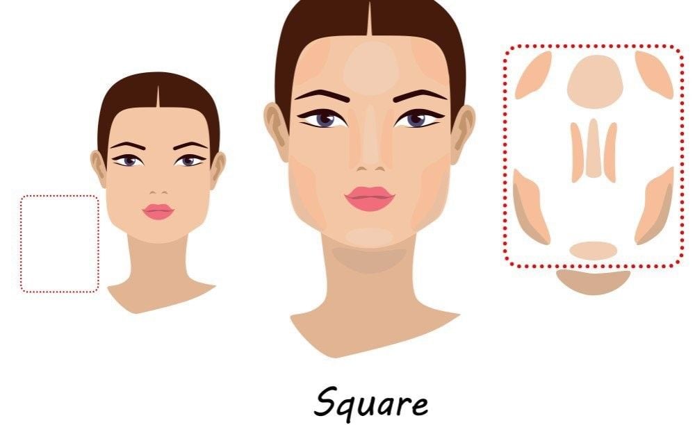 Cách đánh má hồng cho mặt vuông