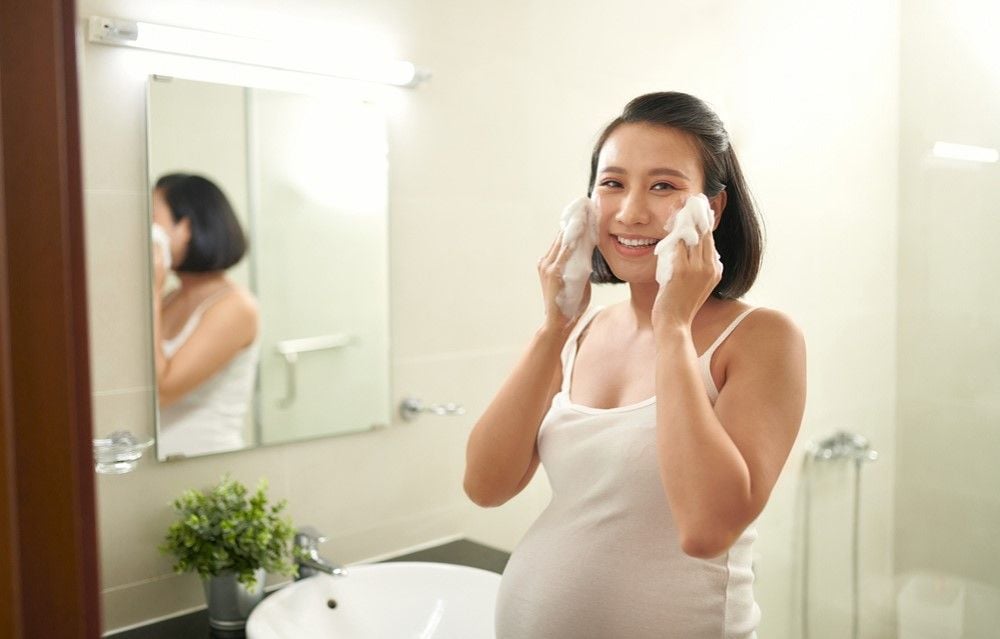 chăm sóc da khi mang thai