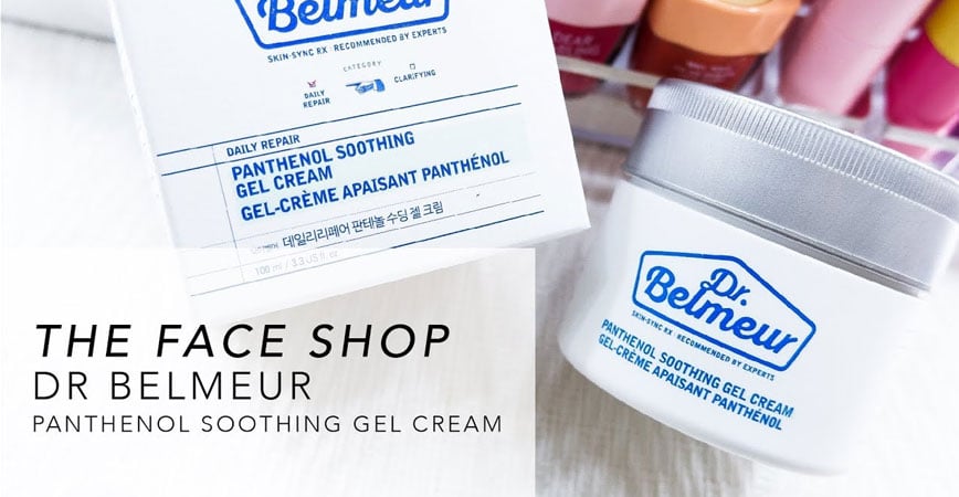 dr belmeur daily repair panthenol soothing gel cream