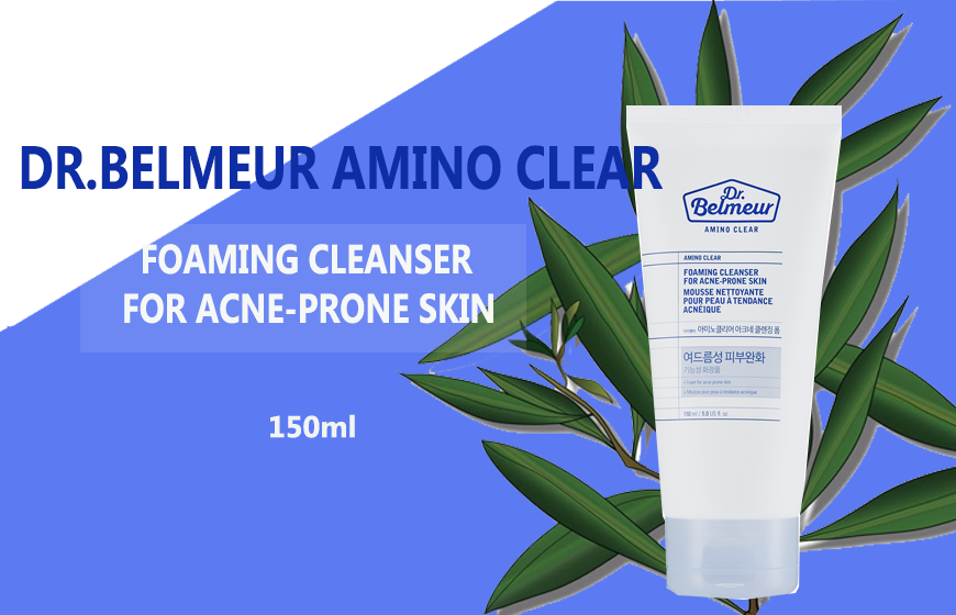 sữa rửa mặt DR.BELMEUR AMINO CLEAR FOAMING CLEANSER FOR ACNE-PRONE SKIN