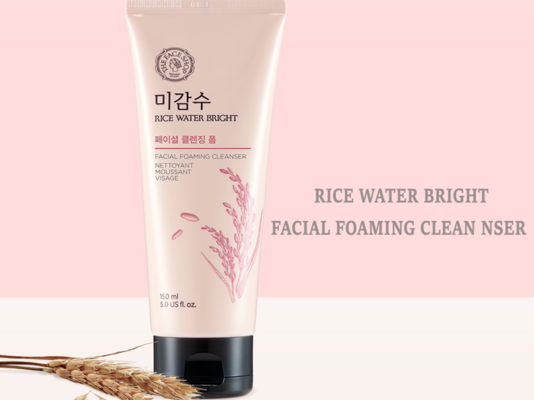 The Face Shop Rice Water Bright Cleansing Foam: Review chi tiết sữa rửa mặt sáng da đình đám