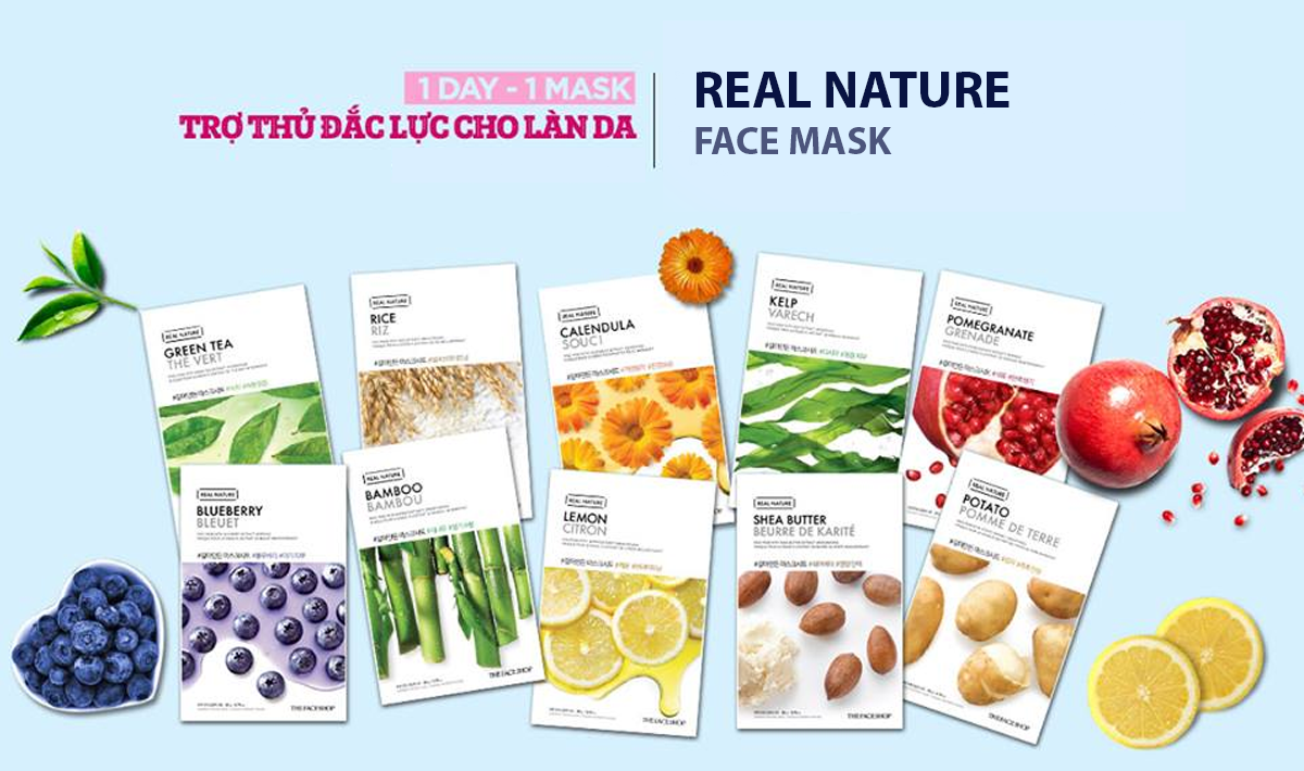 Dòng mặt nạ The Face Shop Real Nature