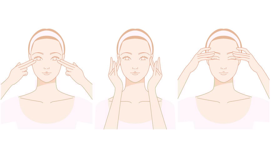 massage mắt trị bọng mắt