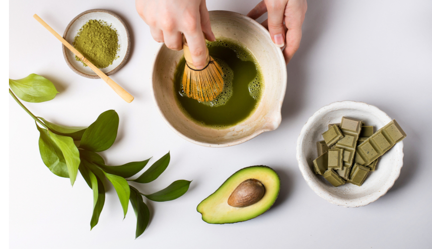 mặt nạ từ vơ và trà xanh