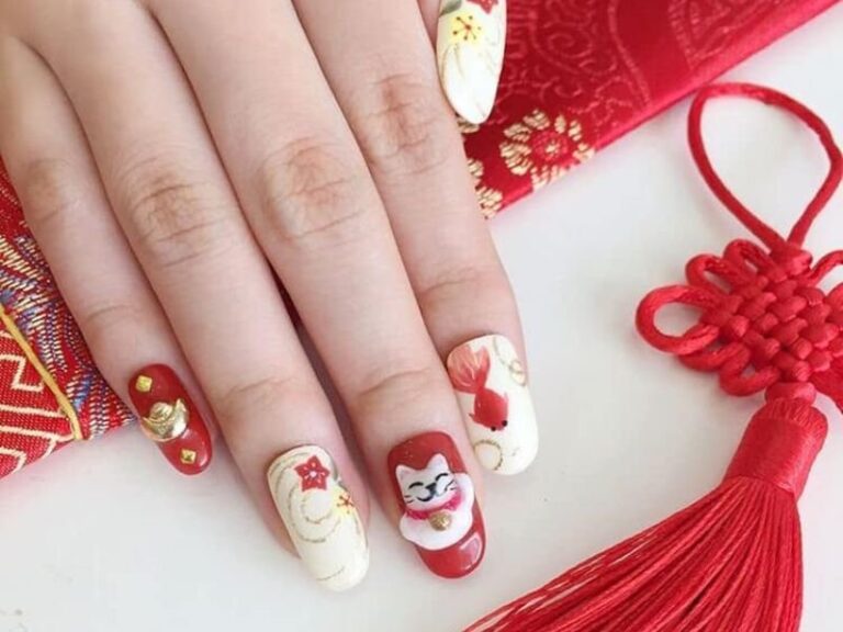 Tín đồ sành điệu: Mẫu nail Tết độc đáo chiêu đãi năm mới