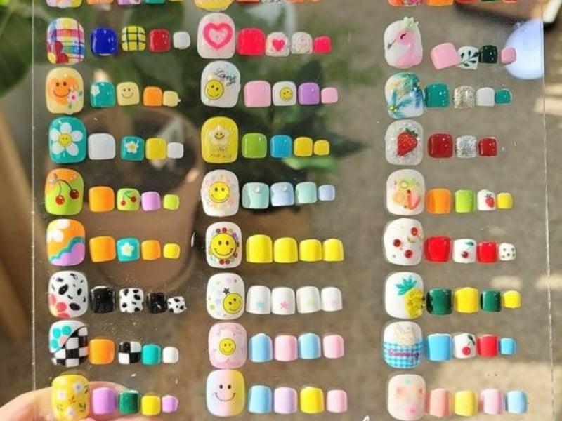 Nail box đáng yêu với họa tiết ngộ nghĩnh