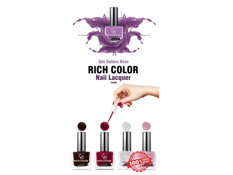 Sơn móng Golden Rose Rich Color Nail Lacquer Sơn móng Golden Rose Rich Color Nail Lacquer