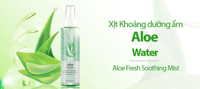 Review xịt khoáng The Face Shop lô hội cấp ẩm làm dịu da tức thì