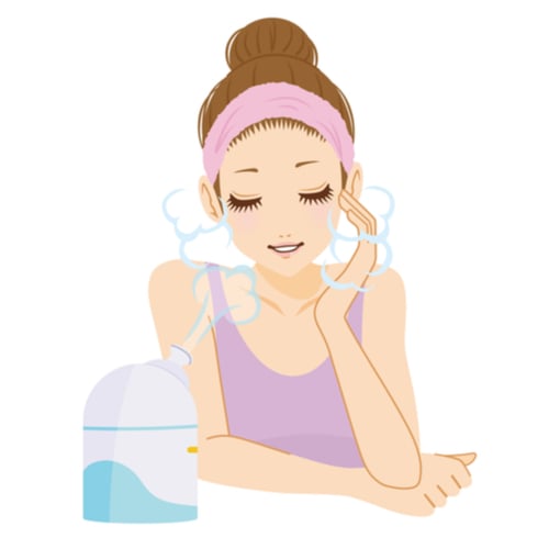 thải độc da bằng cách xông hơi da mặt