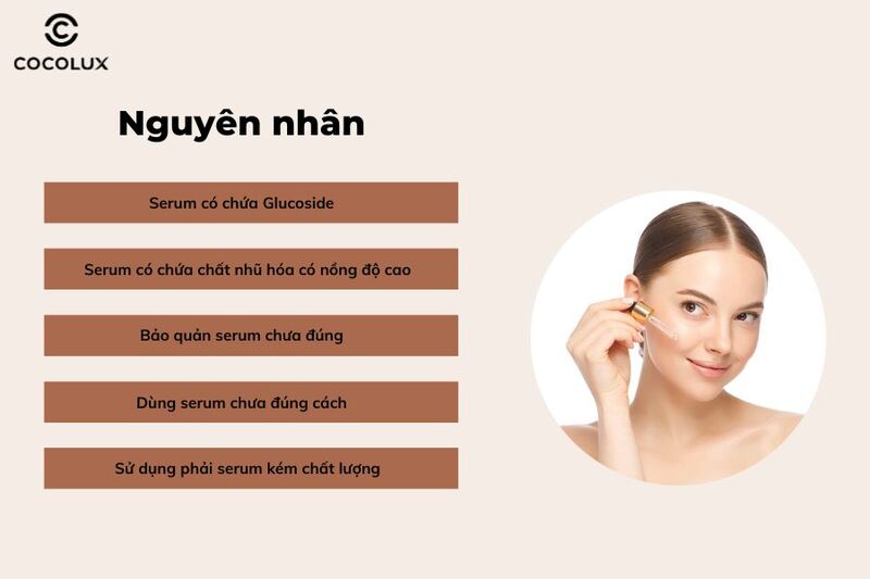 Nguyên nhân do đâu khi thoa serum bị nổi bọt