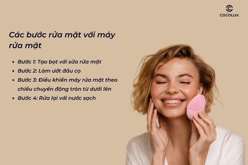 Sử dụng máy rửa mặt sai cách