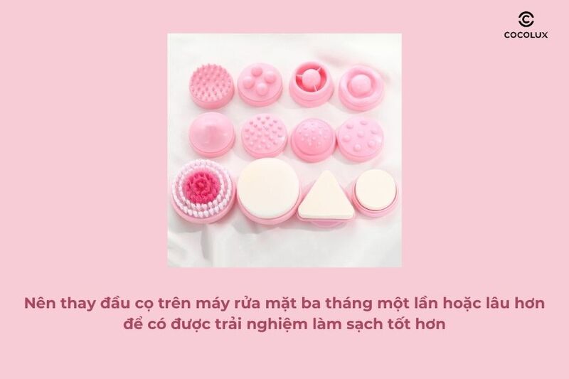 Không thay đầu cọ máy rửa mặt