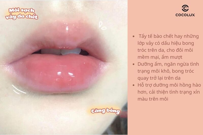 Công dụng của tẩy tế bào chết môi Mediheal Pantenolips Scrub