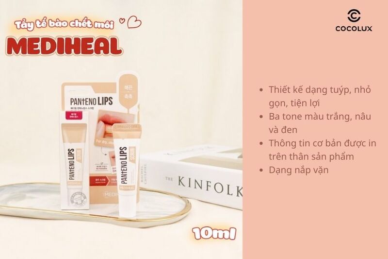Thiết kế của tẩy tế bào chết môi Mediheal Pantenolips Scrub