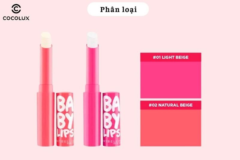 Phân loại son dưỡng Maybelline Baby Lips