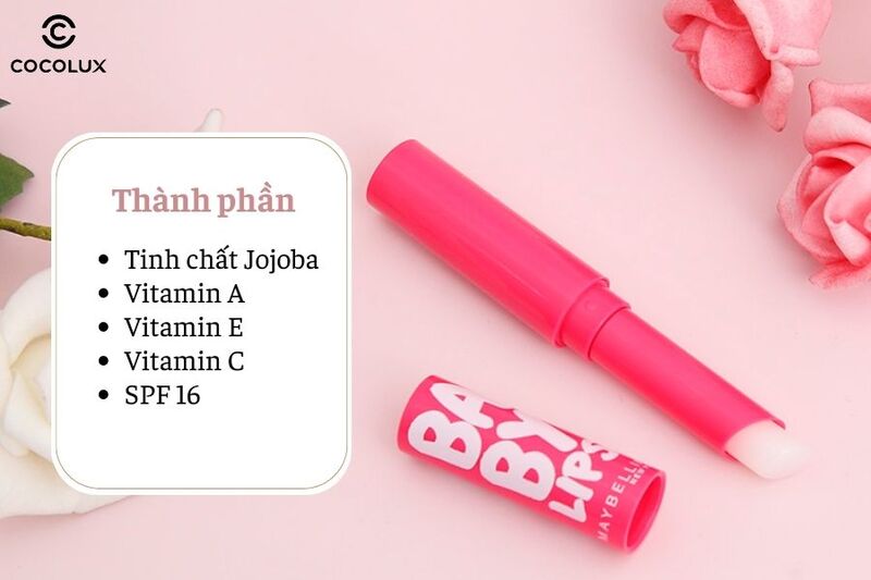 Thành phần son dưỡng Maybelline Baby Lips