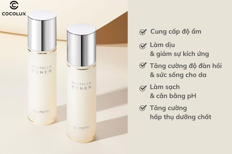Công dụng của Toner Dr.Pepti Centella
