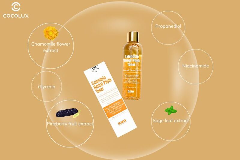 Thành phần chính của Toner Hoa Cúc SNO Calendula Herbal Phyto