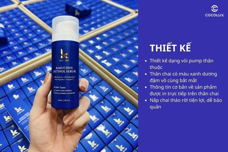 Thiết kế của serum K Lady Care Bakuchiol 2% Retinol 0.3%