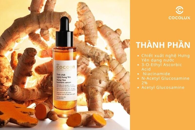 Thành phần của tinh chất Cocoon chiết xuất từ nghệ Hưng Yên