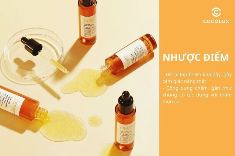 Nhược điểm của tinh chất Cocoon chiết xuất từ nghệ Hưng Yên