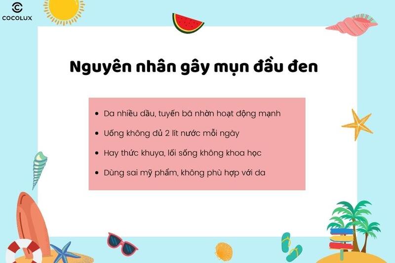 Một số nguyên nhân gây nên tình trạng mụn đầu đen