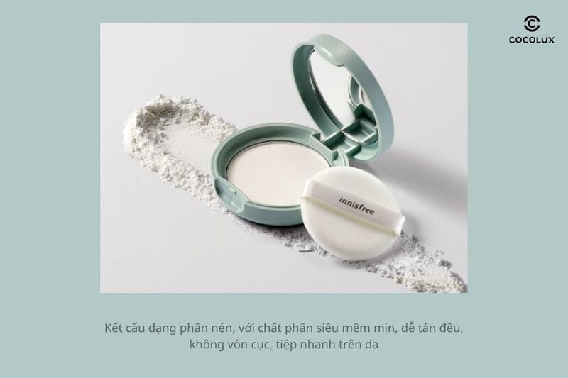 1692666810953-review-phan-phu-innisfree-no-sebum-mineral-pact-2 Kết cấu của phấn phủ Innisfree No Sebum Mineral Pact