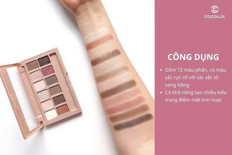 Công dụng của phấn mắt The Blushed Nudes Maybelline