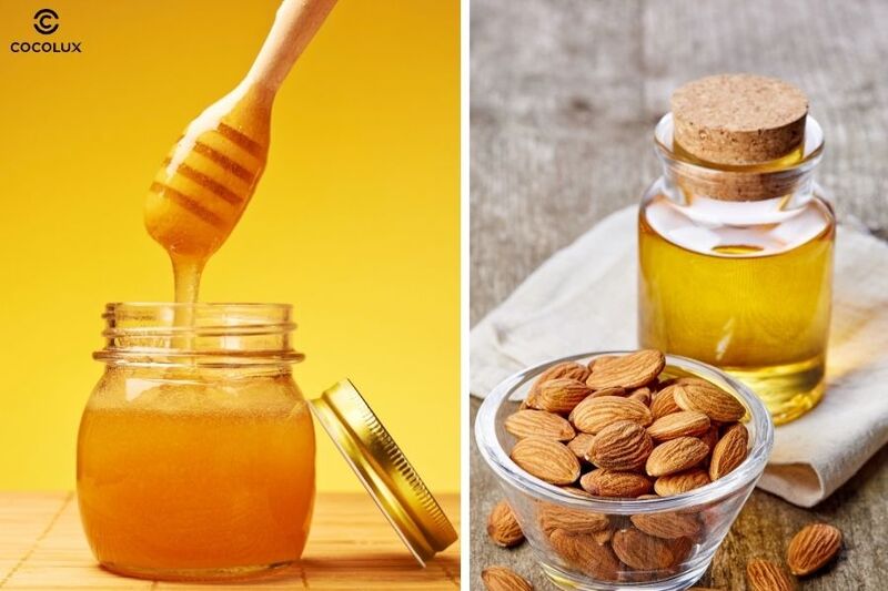 Mật ong và tinh dầu hạnh nhân