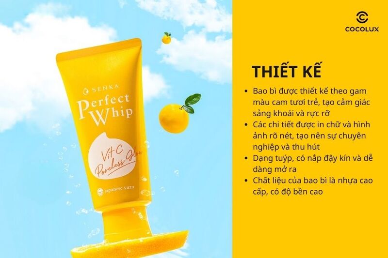 Thiết kế sữa rửa mặt vô cùng nổi bật