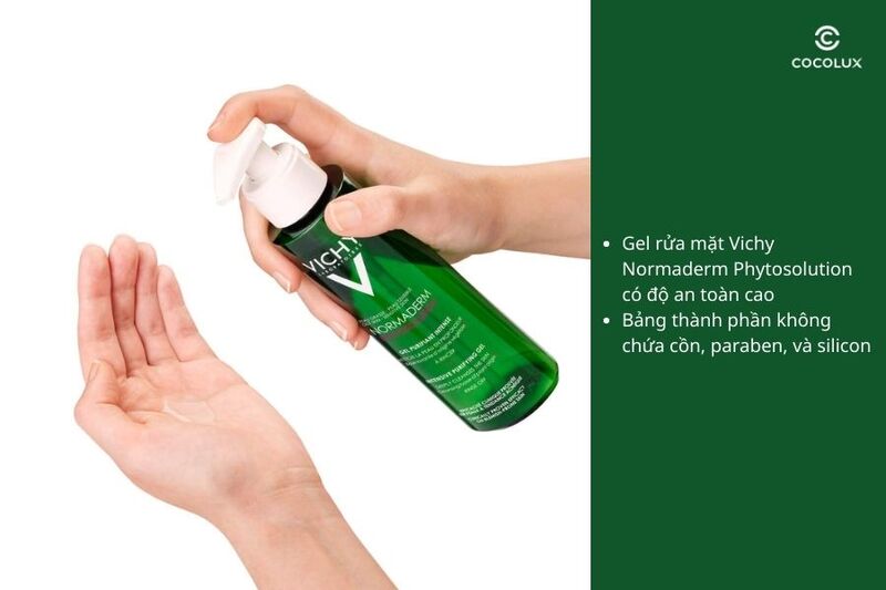 Độ an toàn của gel rửa mặt Vichy Normaderm Phytosolution