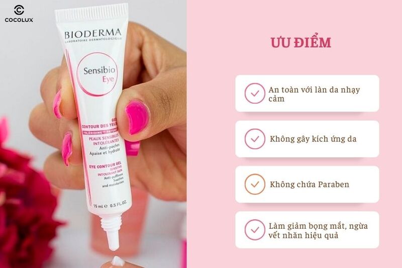 Ưu điểm của Gel Dưỡng Bioderma Sensibio Eye