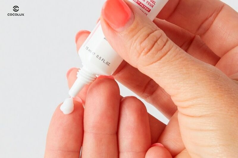 Ảnh thực tế texture của Gel Dưỡng Bioderma Sensibio Eye