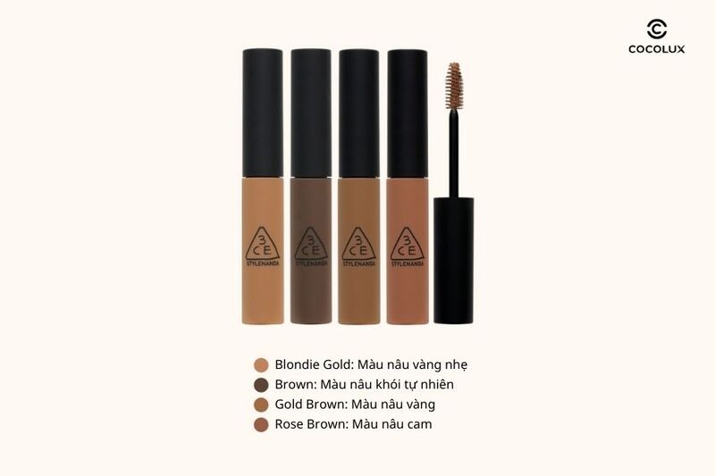 Phân loại mascara 3CE Eyebrow