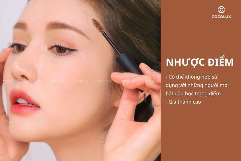 Nhược điểm của mascara 3CE Eyebrow