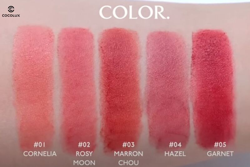 bang-mau-son-kem-li-espoir-couture-lip-tint-pure-velvet bảng màu son Espoir Couture Lip Tint Pure Velvet