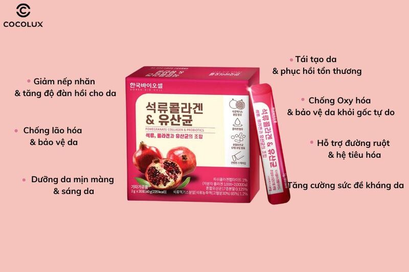 cong-dung-cua-bot-uong-collagen-luu-do-bio-cell-pomegranate-collagen-and-probiotics-60g Công dụng chính của bột uống Collagen lựu đỏ Bio Cell Pomegranate Collagen & Probiotics 60g