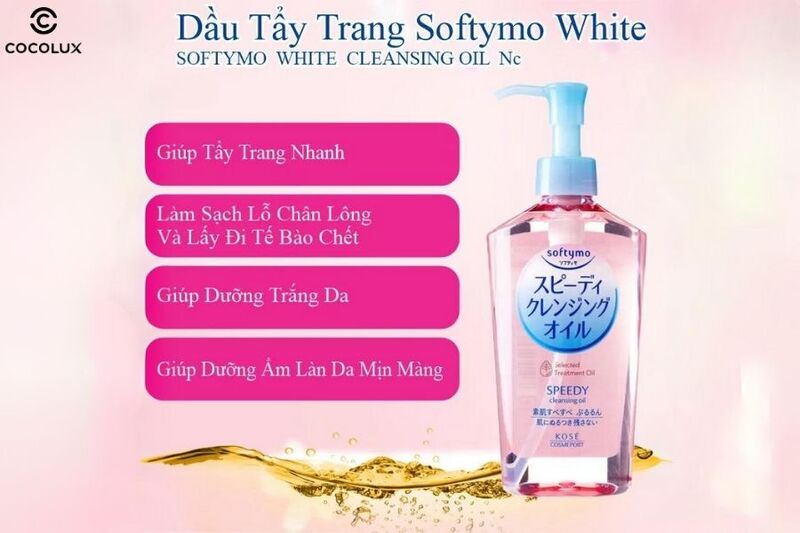 cong-dung-cua-dau-tay-trang-kose-softymo-speedy-cleansing-oil Công dụng của dầu tẩy trang Kosé Softymo Speedy Cleansing Oil