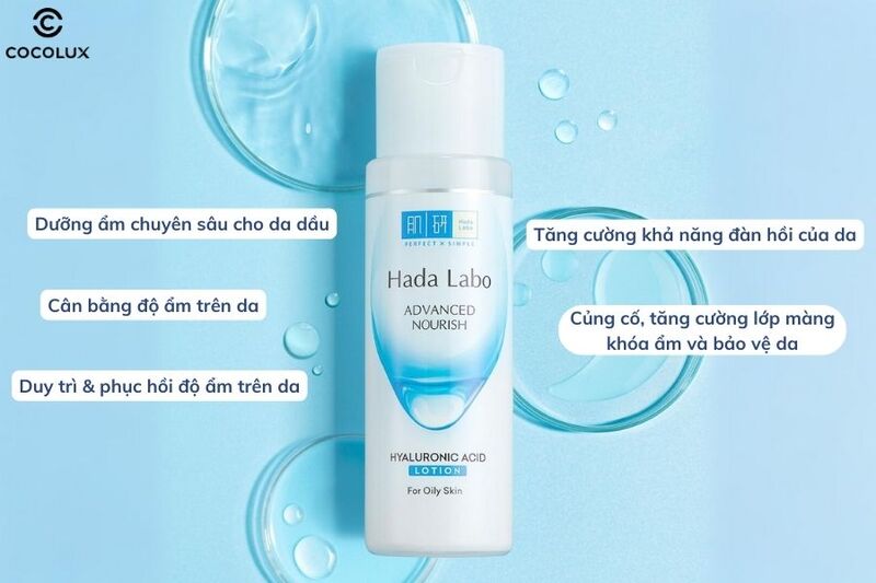 Công dụng chính của dung dịch Hada Labo dưỡng ẩm tối ưu cho da dầu