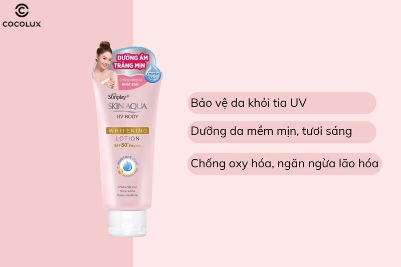 cong-dung-cua-kem-chong-nang-sunplay-skin-aqua-uv-body-whitening-lotion Công dụng của kem chống nắng Sunplay Skin Aqua UV Body Whitening Lotion
