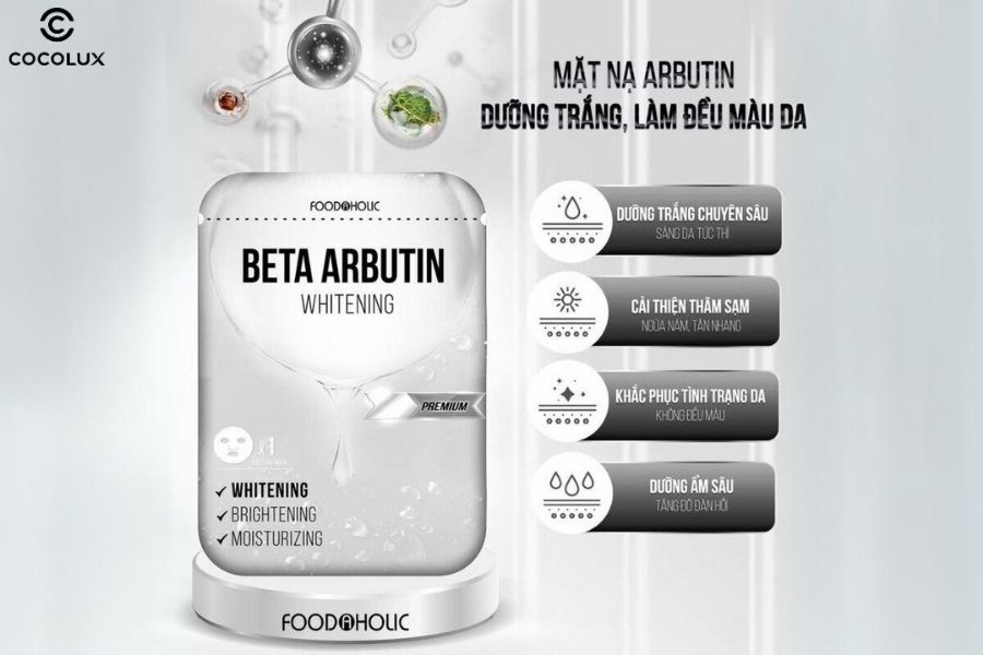 cong-dung-cua-mat-na-food-a-holic-premium-arbutin Công dụng của mặt nạ Food A Holic Arbutin dưỡng sáng & làm đều màu da